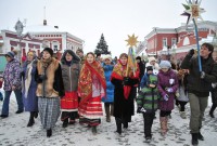 Фоторепортаж с Рождественского шествия с колядками по Коломенскому кремлю