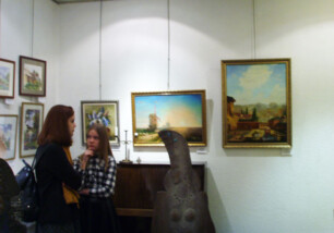 Фоторепортаж с открытия выставки памяти художника Вячеслава Баскакова в арт-галерее «Лига»